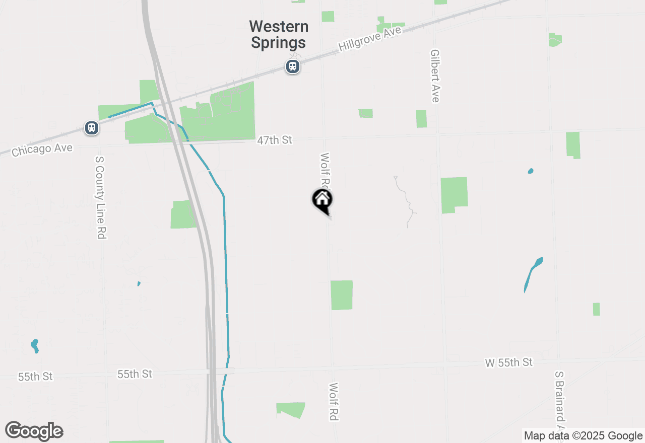 Map of 4940 Wolf Road, Western Springs, IL 60558