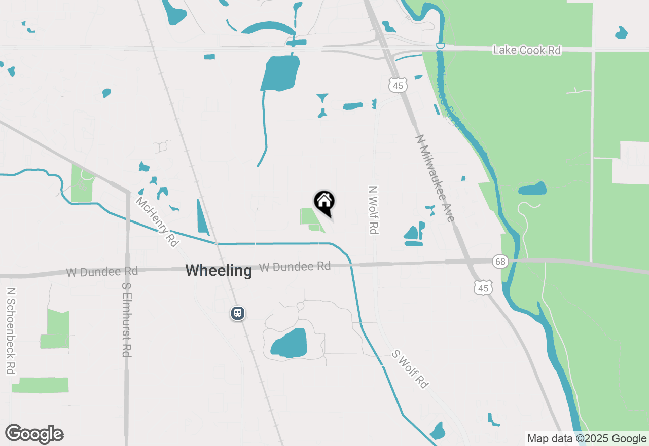 Map of 164 7th St, Wheeling, IL 60090