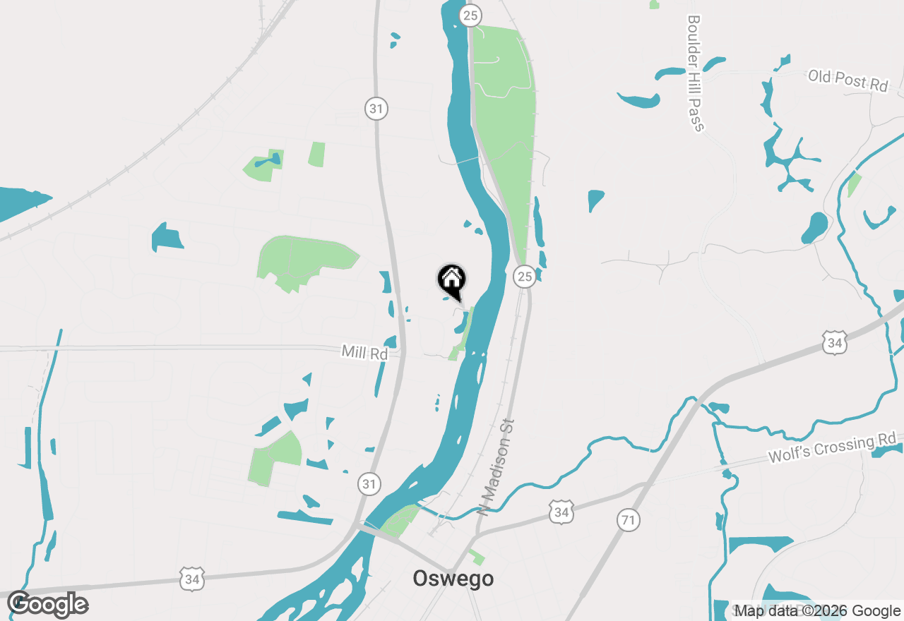 Map of 216 River Mist Court, Oswego, IL 60543