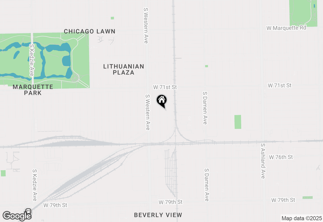 Map of 7240 S Oakley Avenue, Chicago, IL 60636