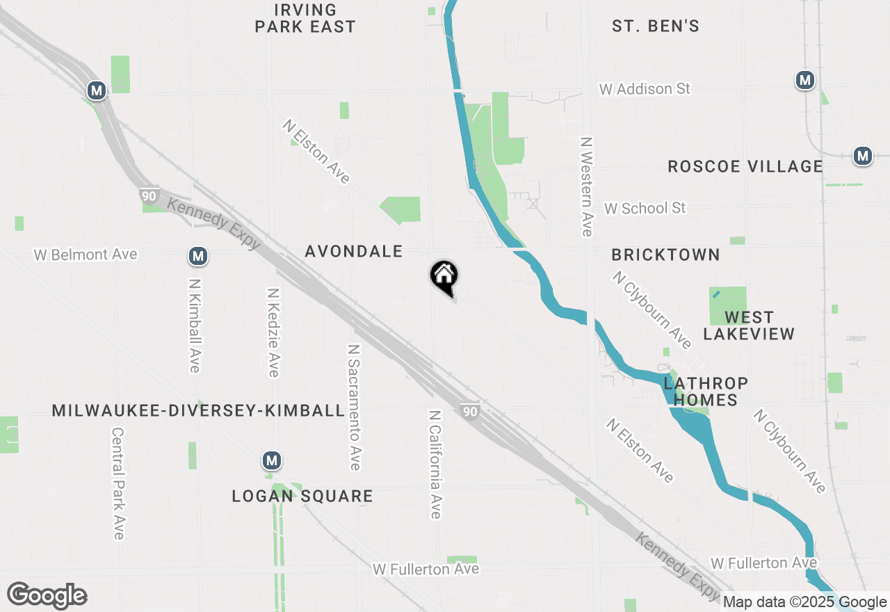 Map of 2742 W Nelson Street #1, Chicago, IL 60618