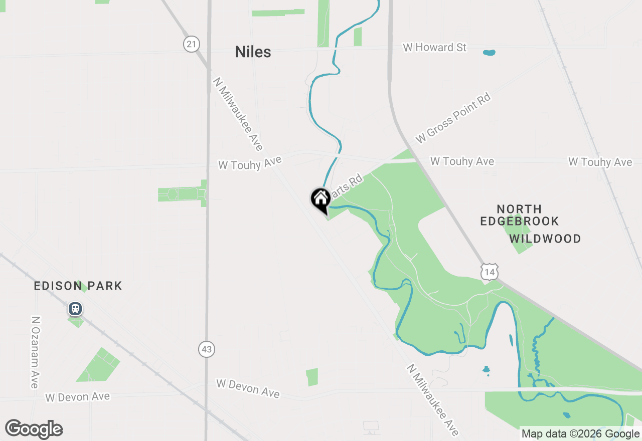 Map of 6935 N Milwaukee Avenue #204, Niles, IL 60714