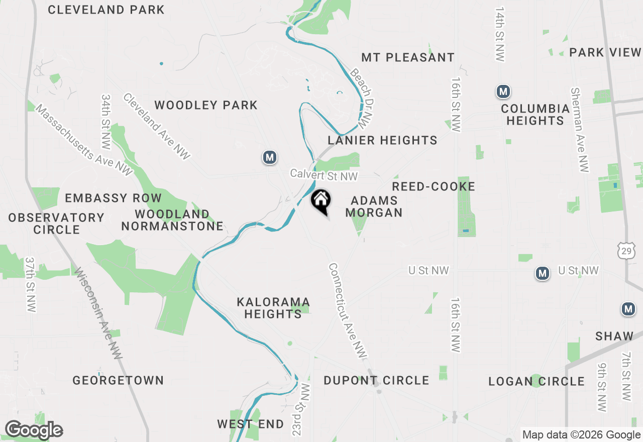 Map of 2040 Belmont Road Nw #536, Washington, DC 20009