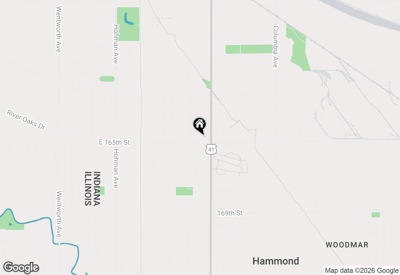 Map of 6438 Jefferson Avenue, Hammond, IN 46324