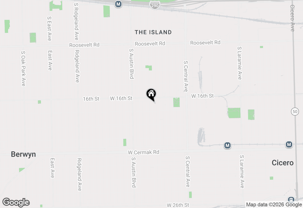 Map of 1620 S 58th Court, Cicero, IL 60804