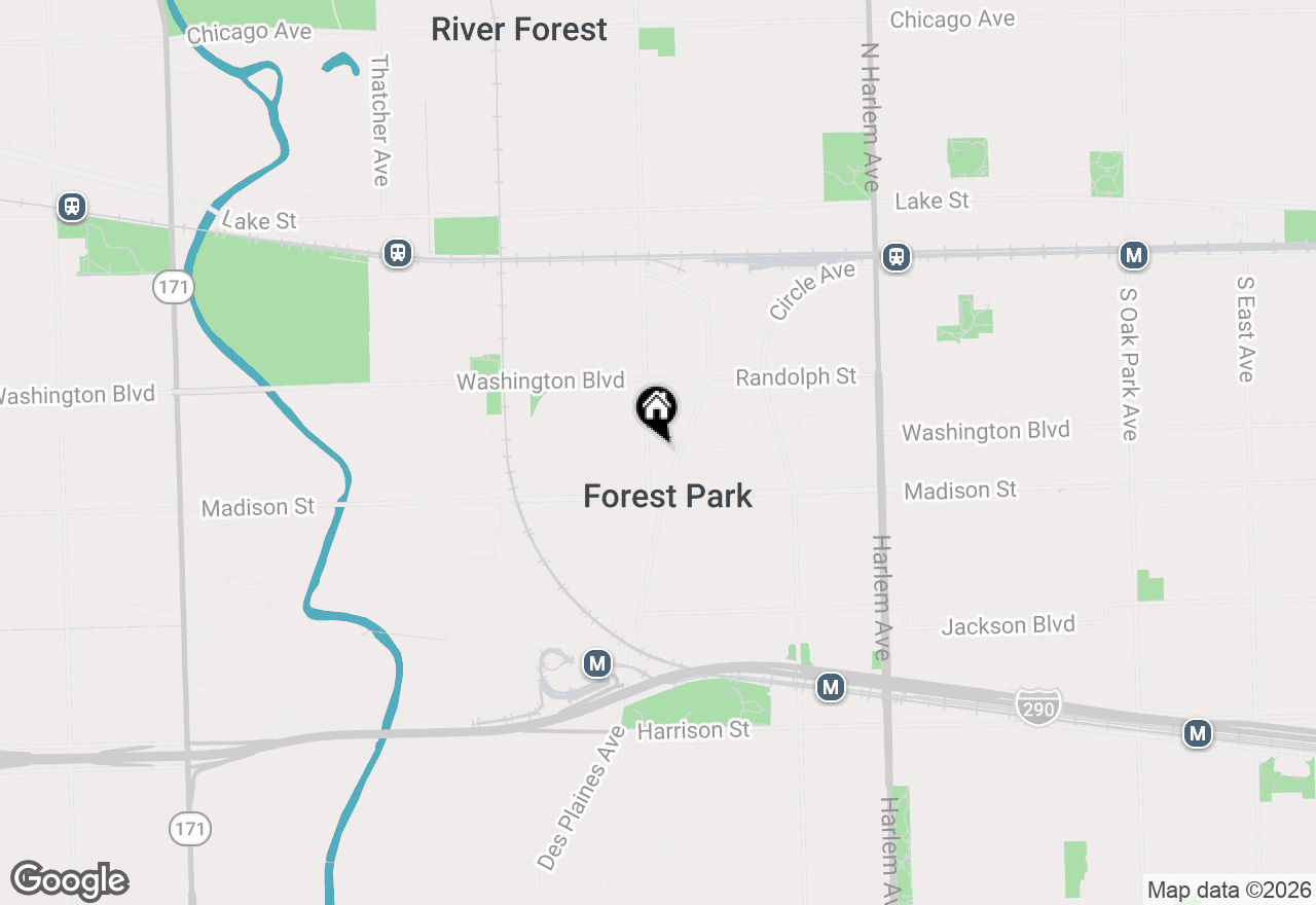 Map of 314 Lathrop Avenue #407, Forest Park, IL 60130