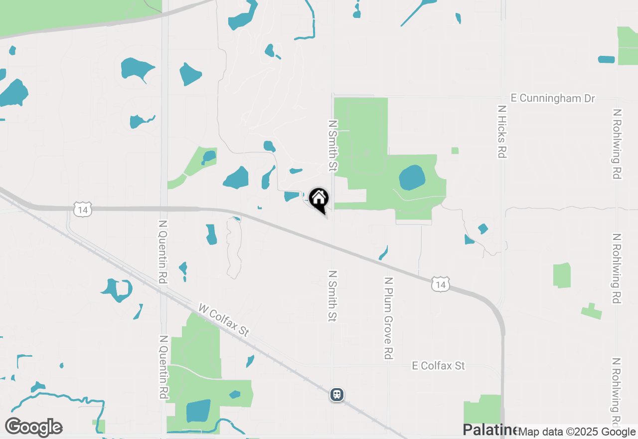 Map of 215 W Jennifer Lane #2, Palatine, IL 60067