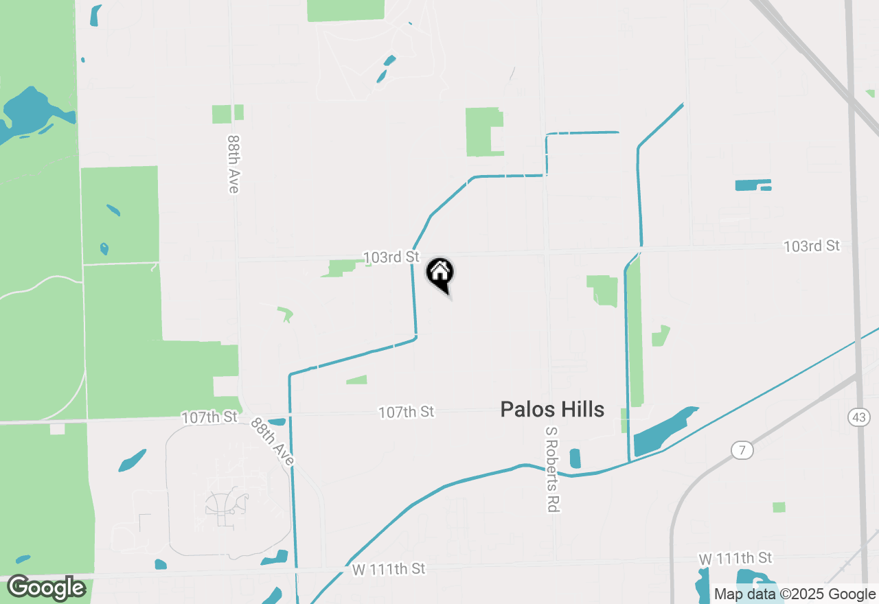 Map of 10409 S 83rd Avenue, Palos Hills, IL 60465