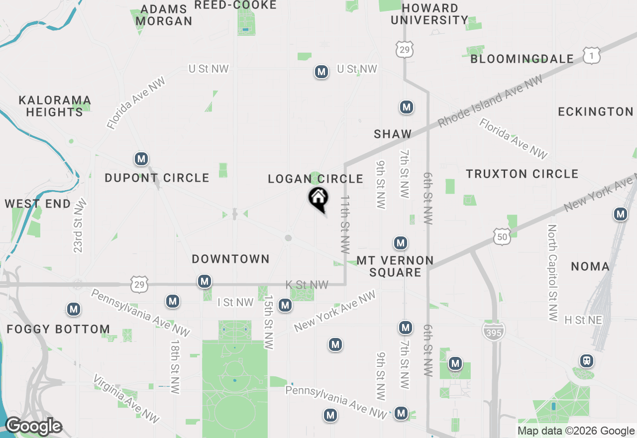 Map of 1245 13th Street Nw #215, Washington, DC 20005