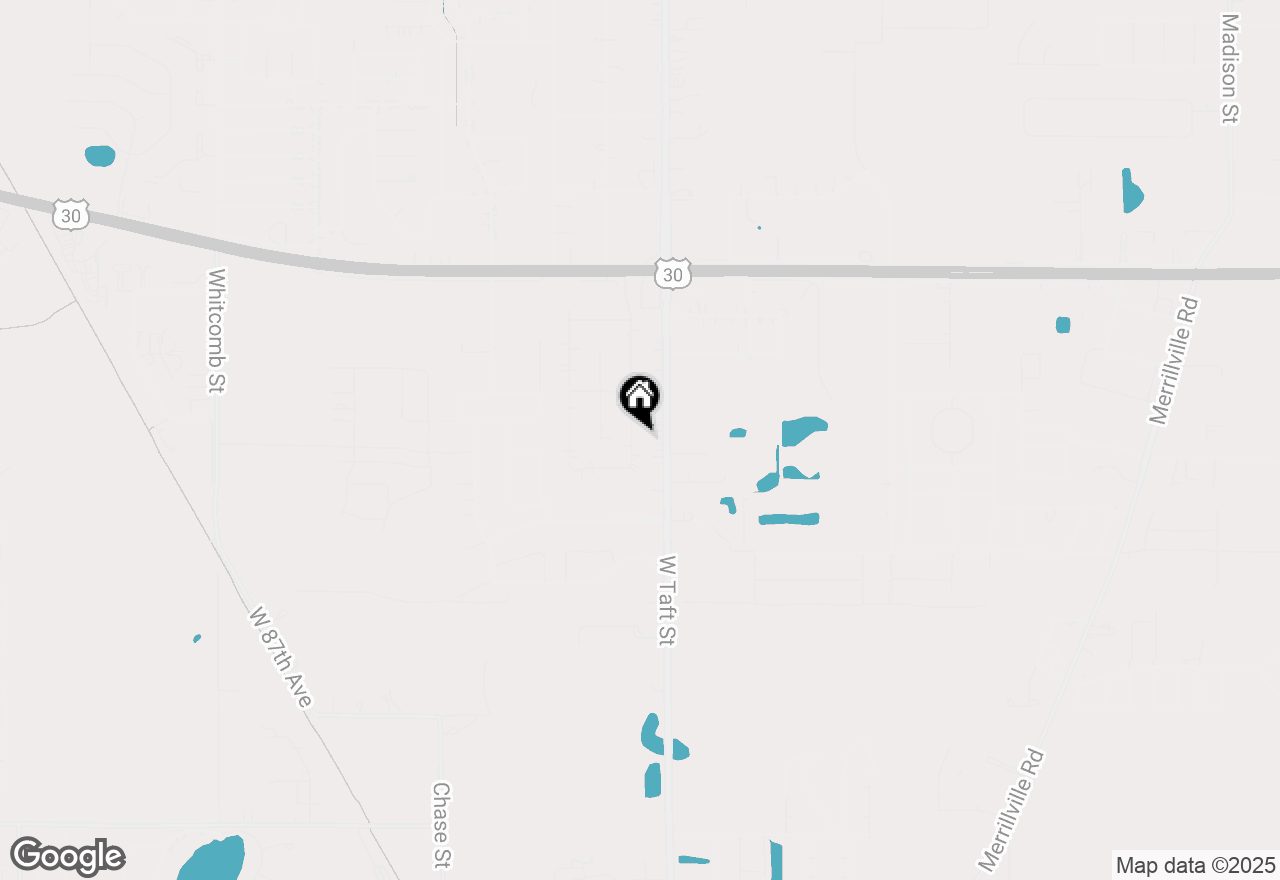 Map of 8403 Rutledge Street, Merrillville, IN 46410