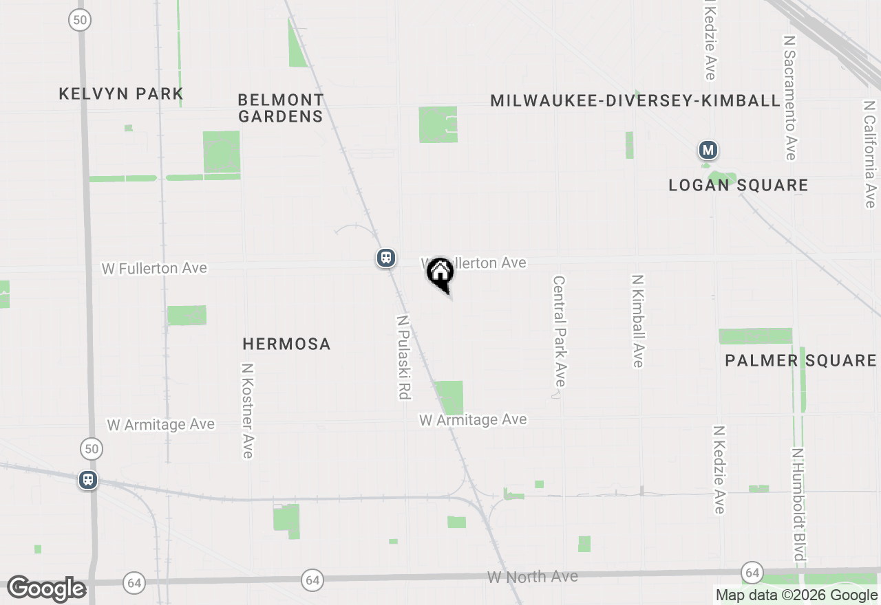 Map of 3902 W Belden Avenue #2, Chicago, IL 60647