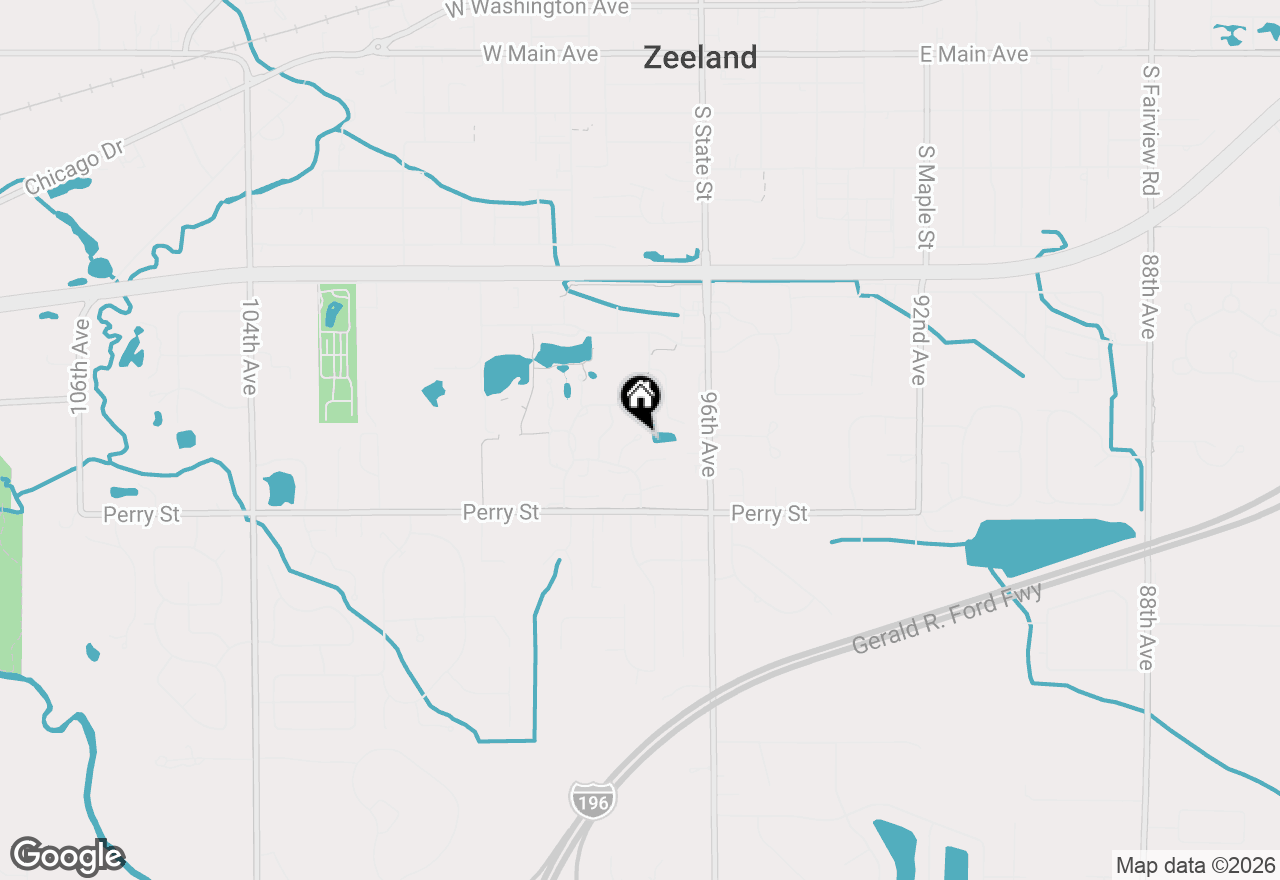 Map of 215 Parkside Drive, Zeeland, MI 49464