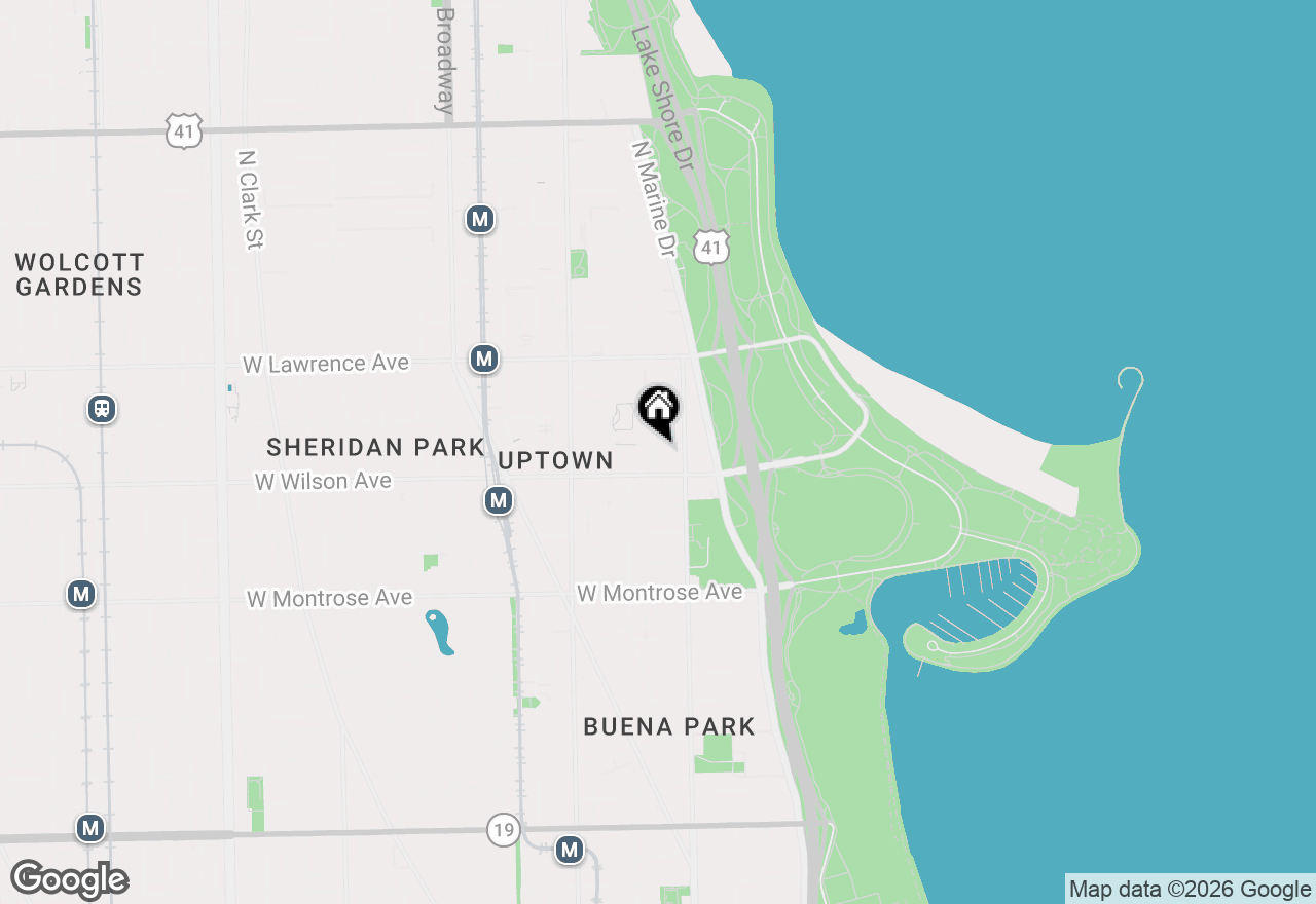 Map of 825 W Eastwood Avenue #3W, Chicago, IL 60640
