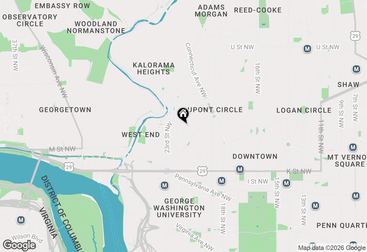 Map of 2132 Newport Place Nw, Washington, DC 20037