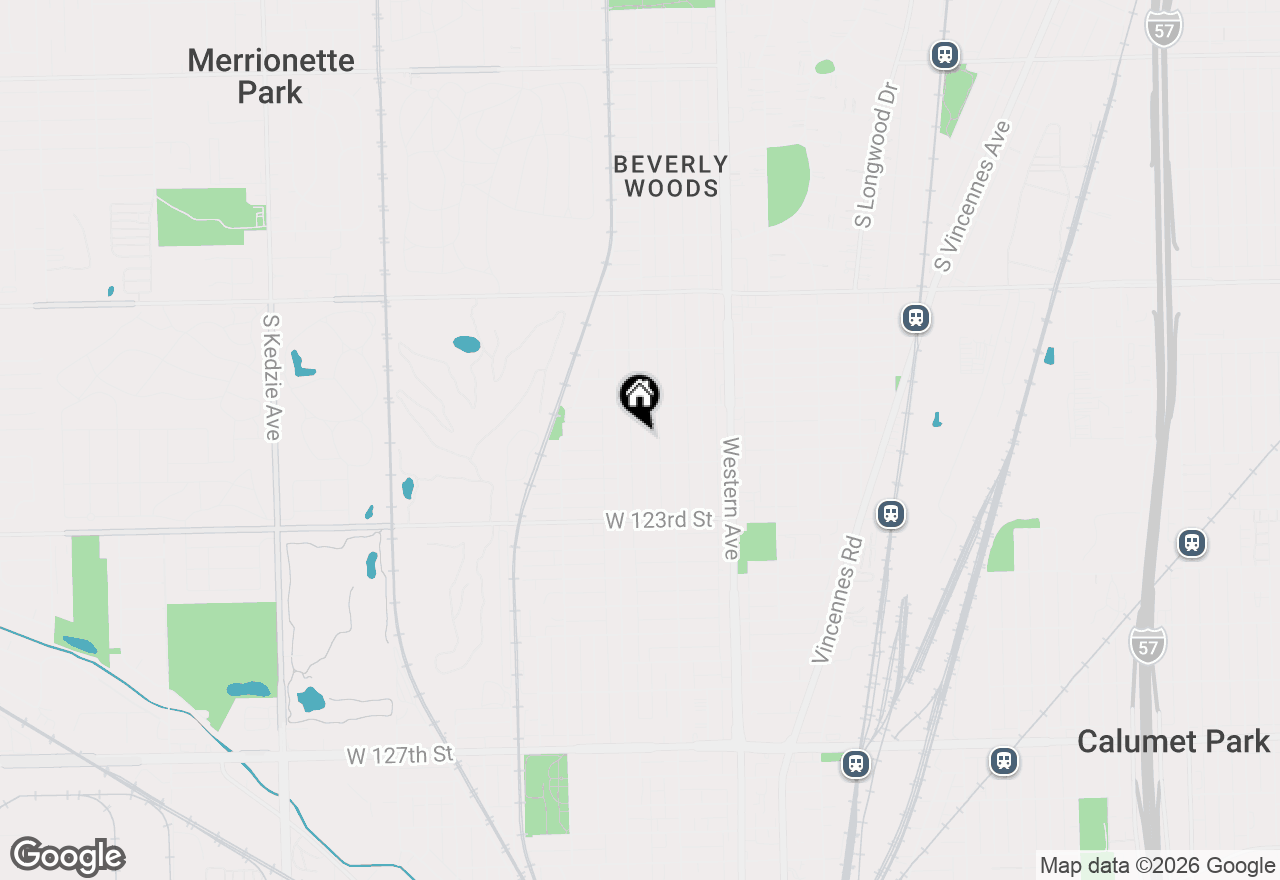 Map of 12134 Ann Street, Blue Island, IL 60406