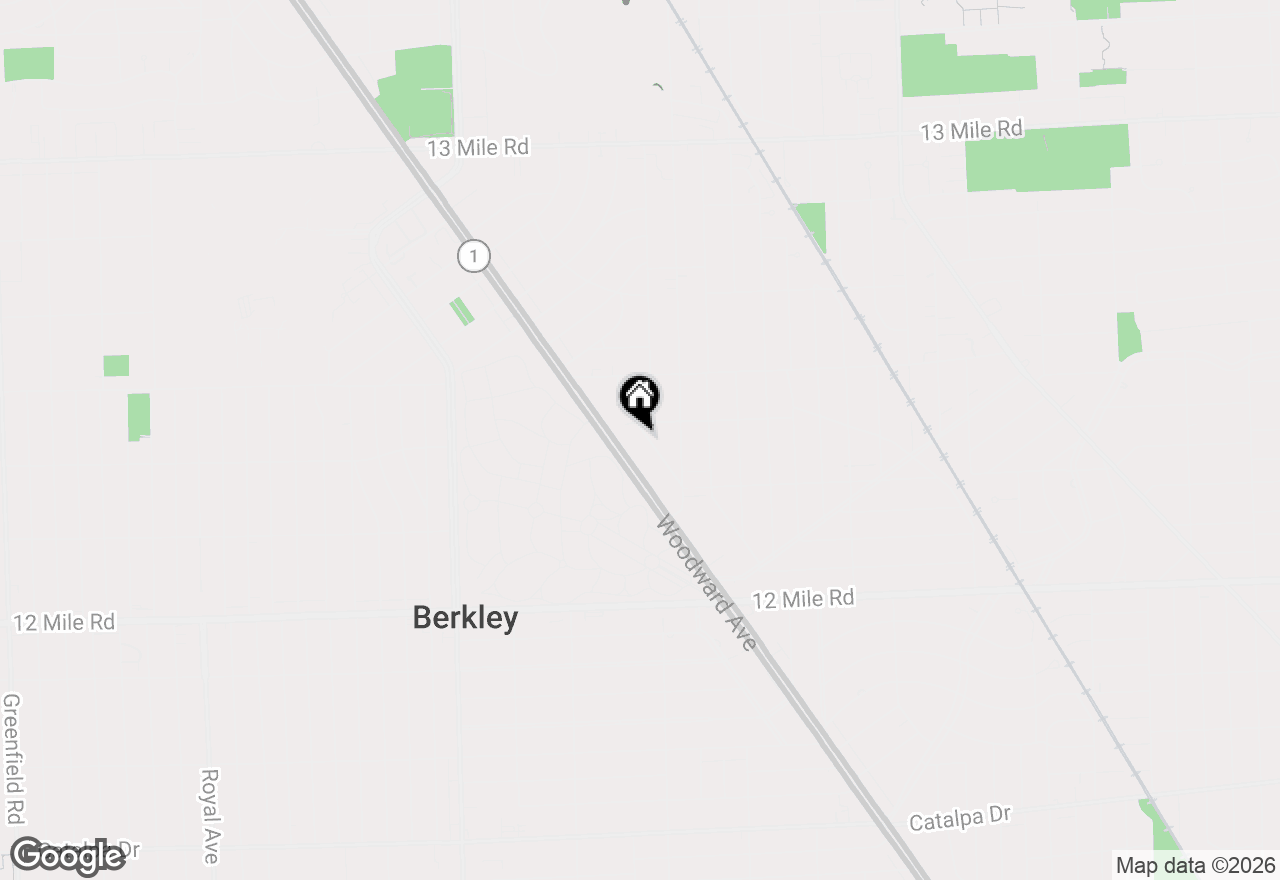 Map of 2335 Hawkins Avenue, Royal Oak, MI 48073