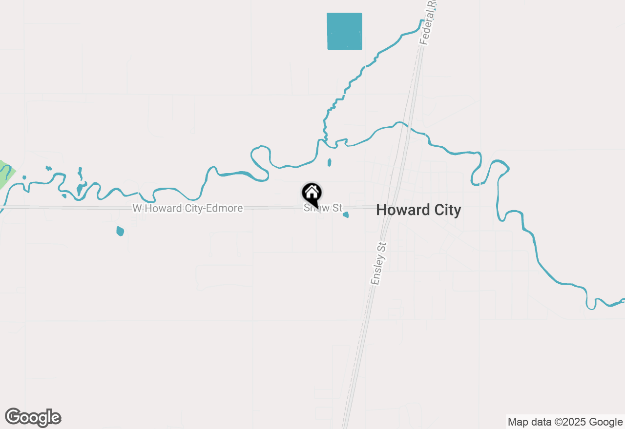 Map of 607 Shaw Street, Howard City, MI 49329