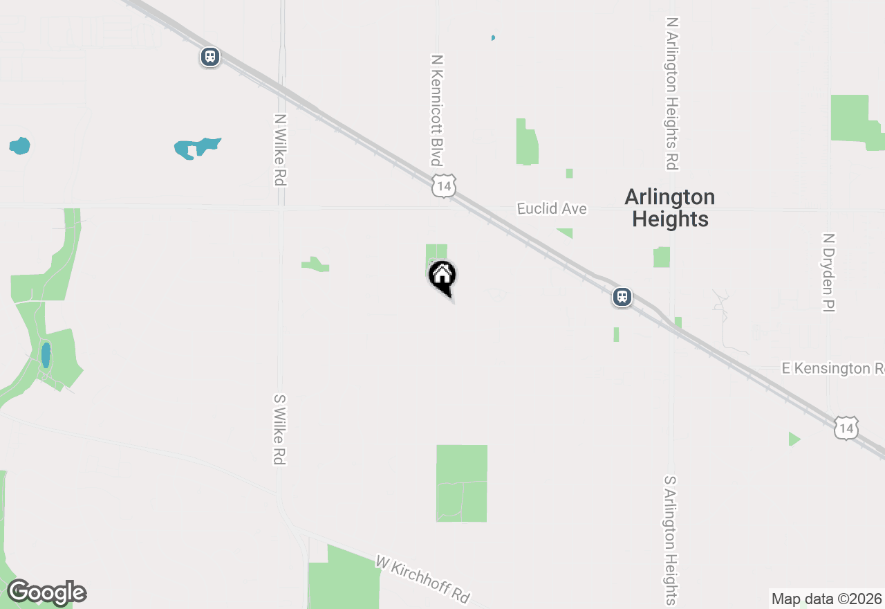 Map of 103 N Kennicott Avenue, Arlington Heights, IL 60005