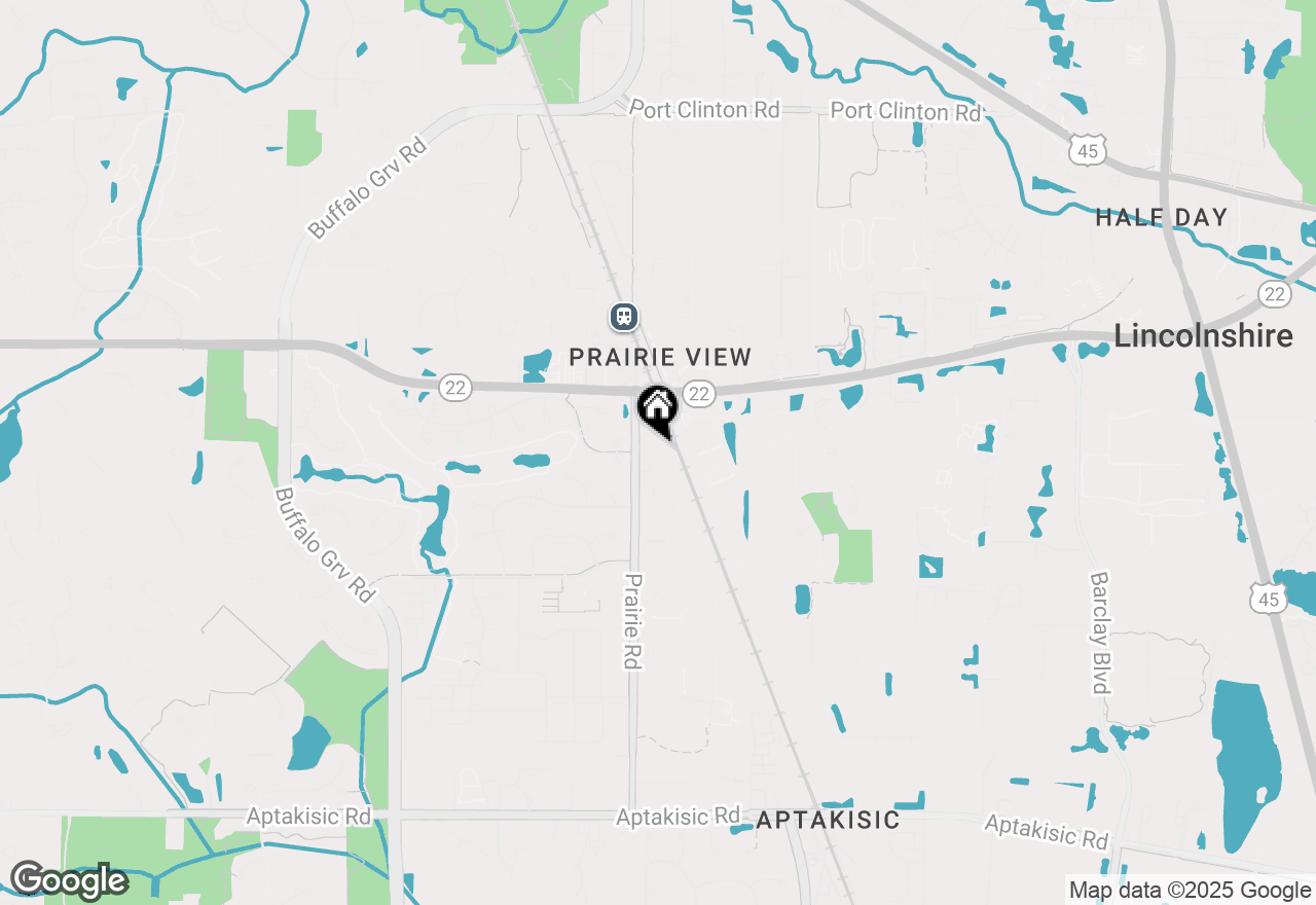 Map of 22771 N Prairie Road, Prairie View, IL 60069