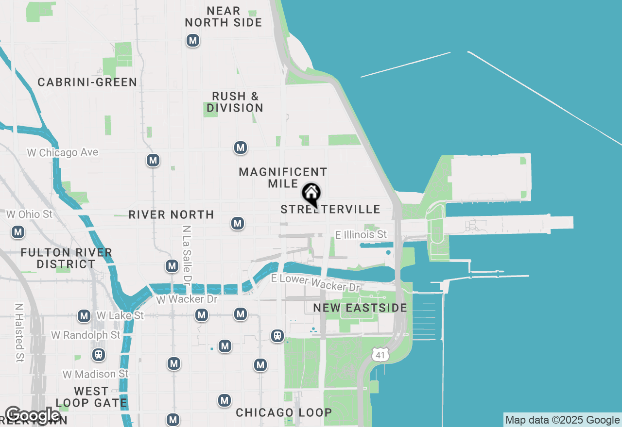 Map of 211 E Ohio Street #813, Chicago, IL 60611