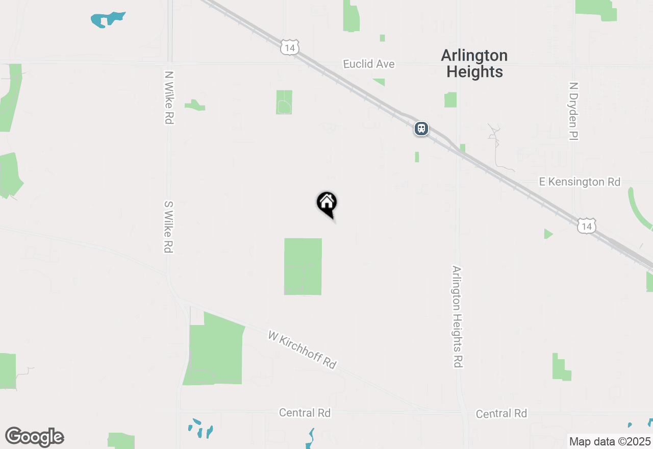 Map of 303 S Fernandez Avenue, Arlington Heights, IL 60005
