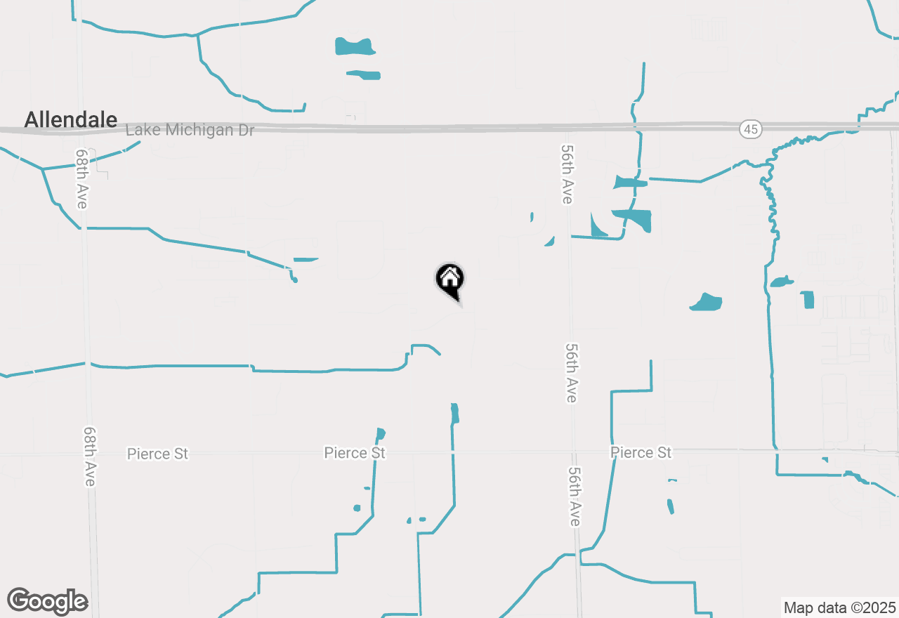 Map of 5895 Maple Bend Trail, Allendale, MI 49401