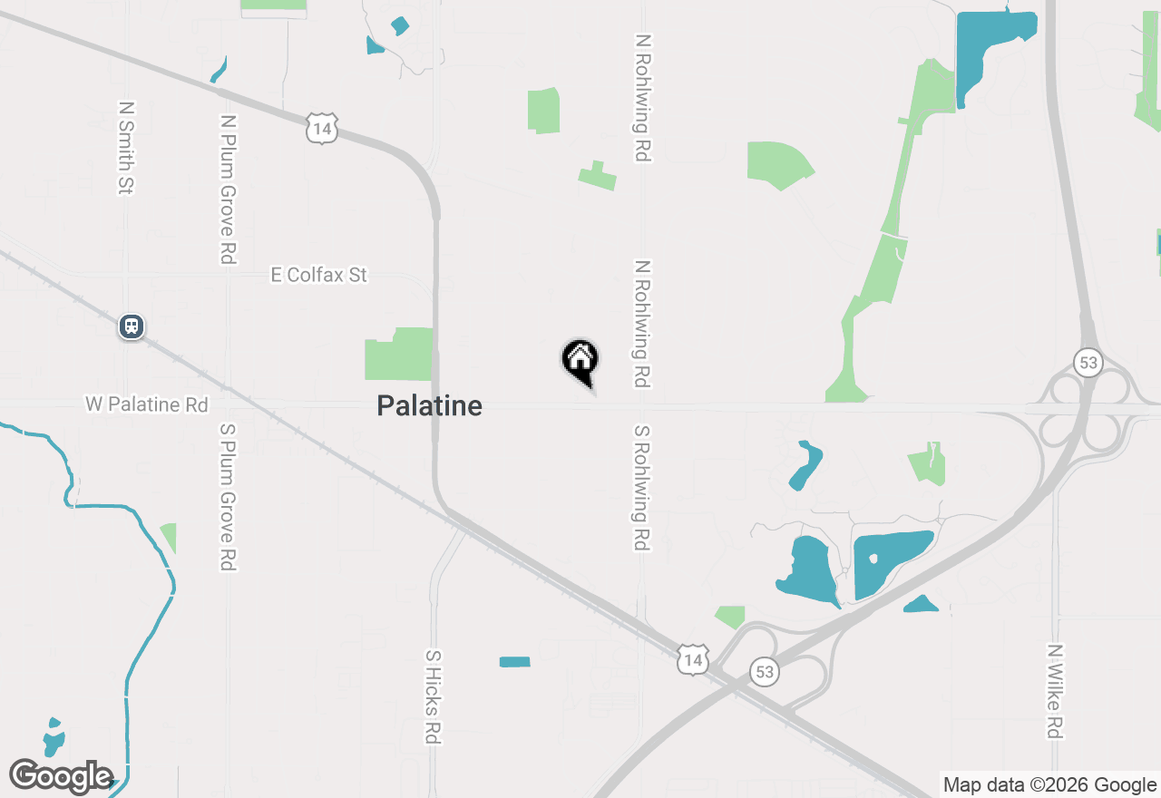 Map of 650 E Palatine Road, Palatine, IL 60074