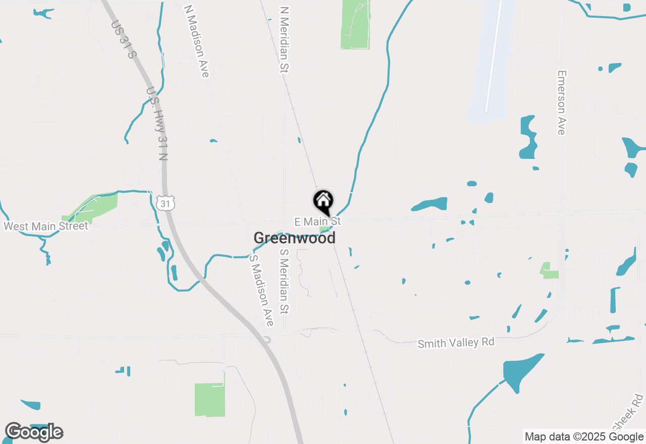 Map of 211 W Main Street, Greenwood, IN 46142