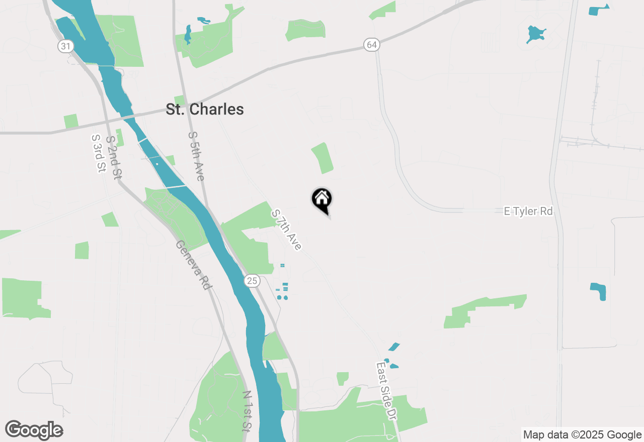 Map of 1137 Fern Avenue, St. Charles, IL 60174