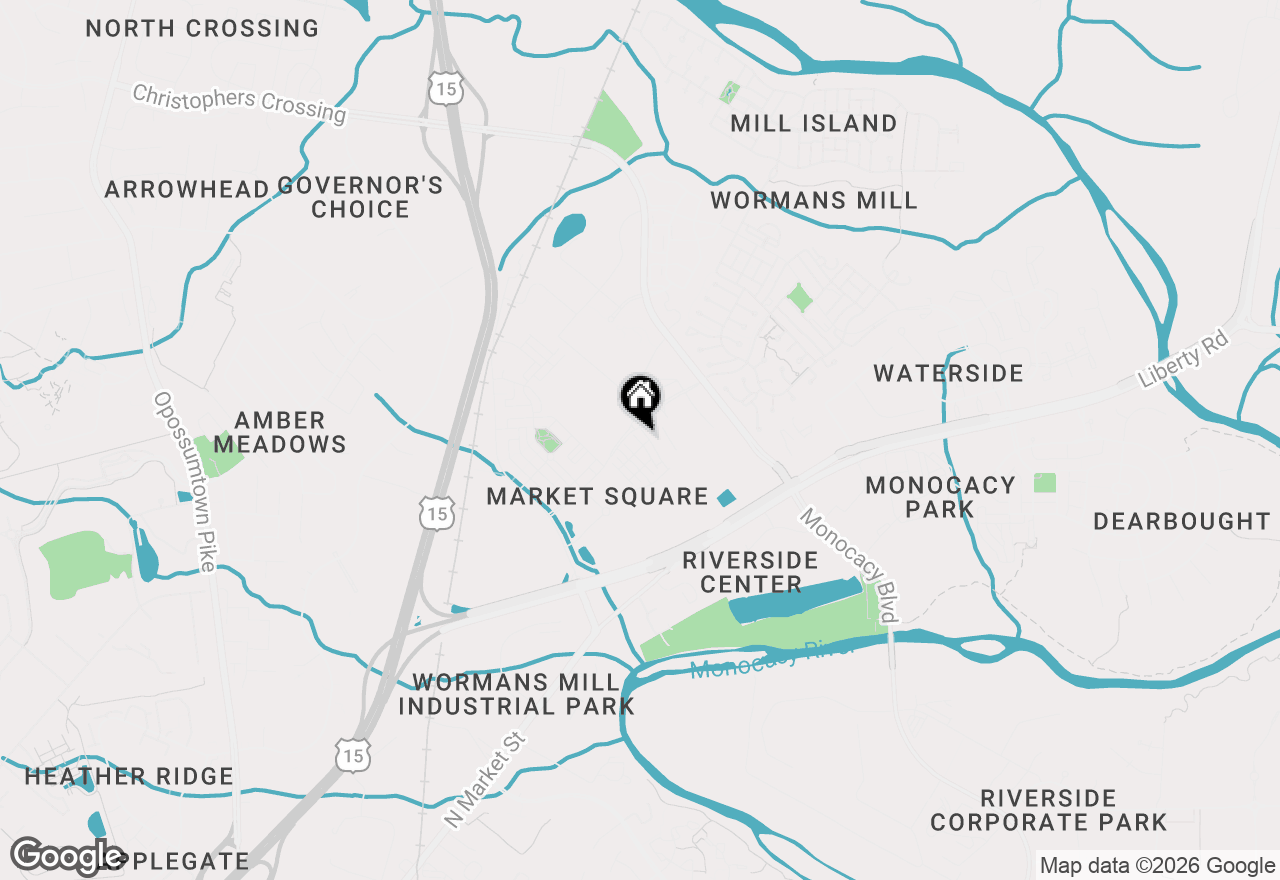 Map of 402 Matlock Lane, Frederick, MD 21701