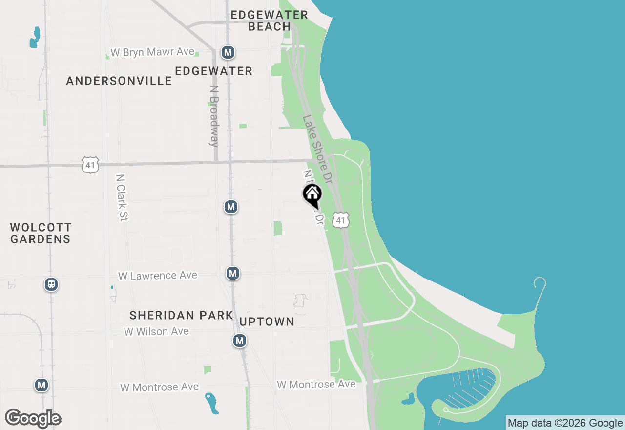 Map of 4950 N Marine Drive #1509, Chicago, IL 60640