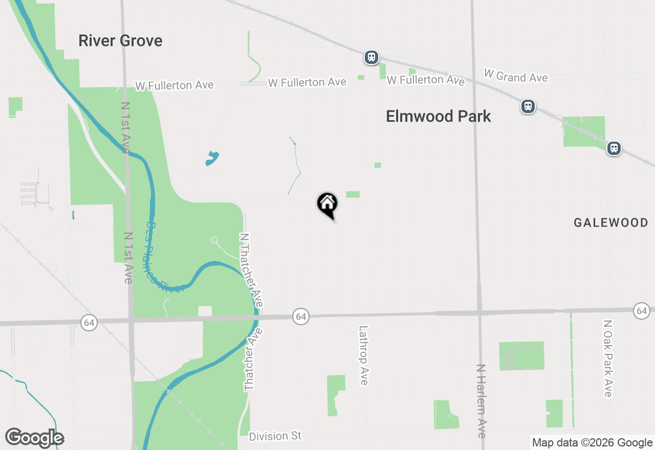 Map of 1900 N 77th Avenue, Elmwood Park, IL 60707