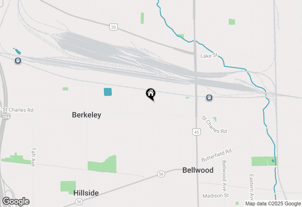 Map of 103 48th Avenue, Bellwood, IL 60104