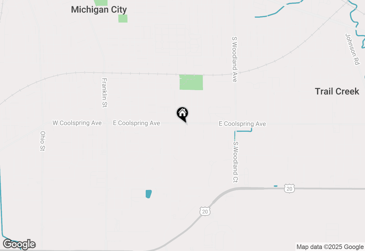 Map of 705 E Coolspring Avenue, Michigan City, IN 46360