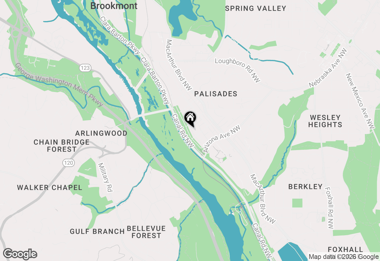 Map of 5431 Potomac Avenue Nw, Washington, DC 20016