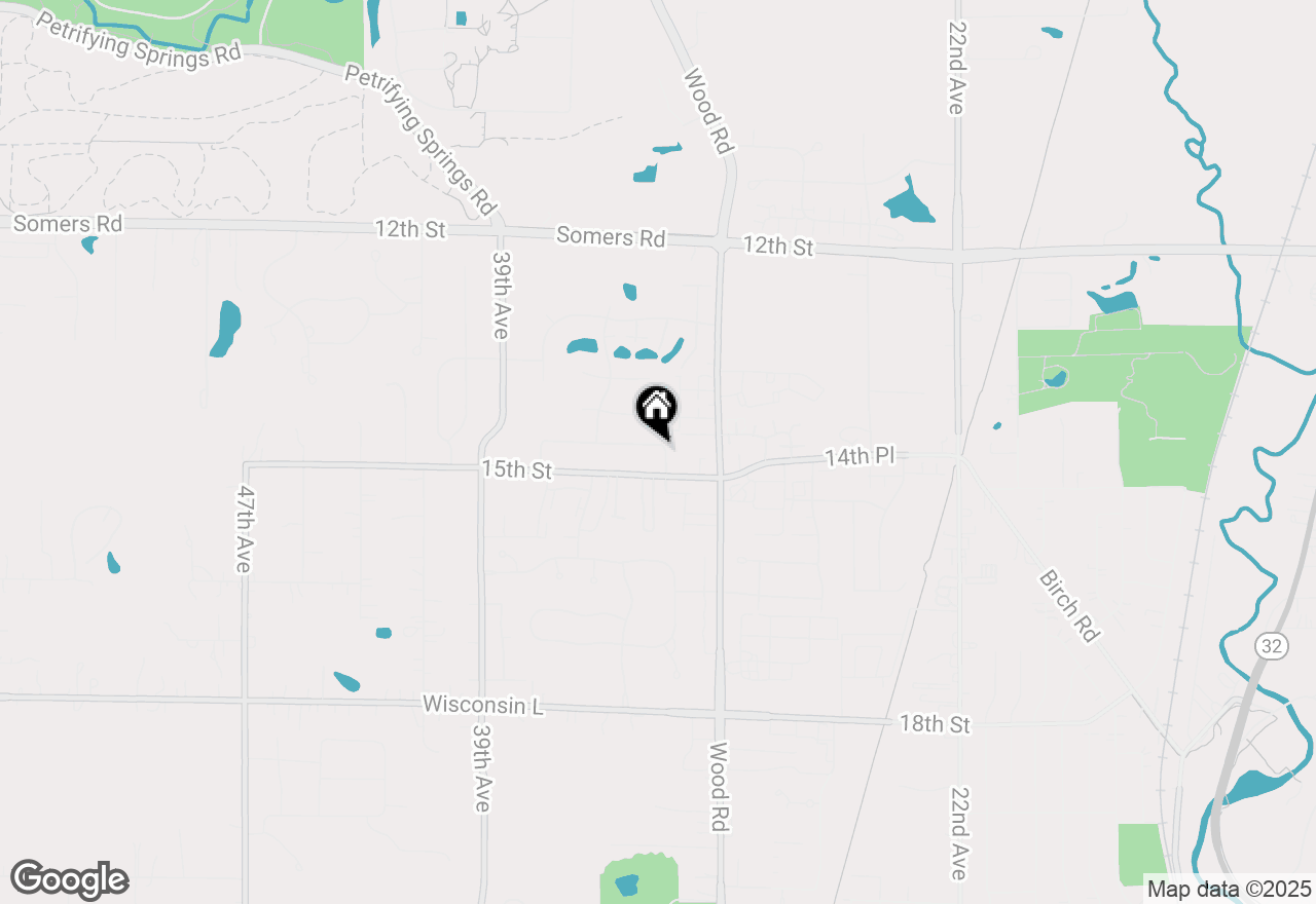 Map of 1464 32nd Ave, Kenosha, WI 53144