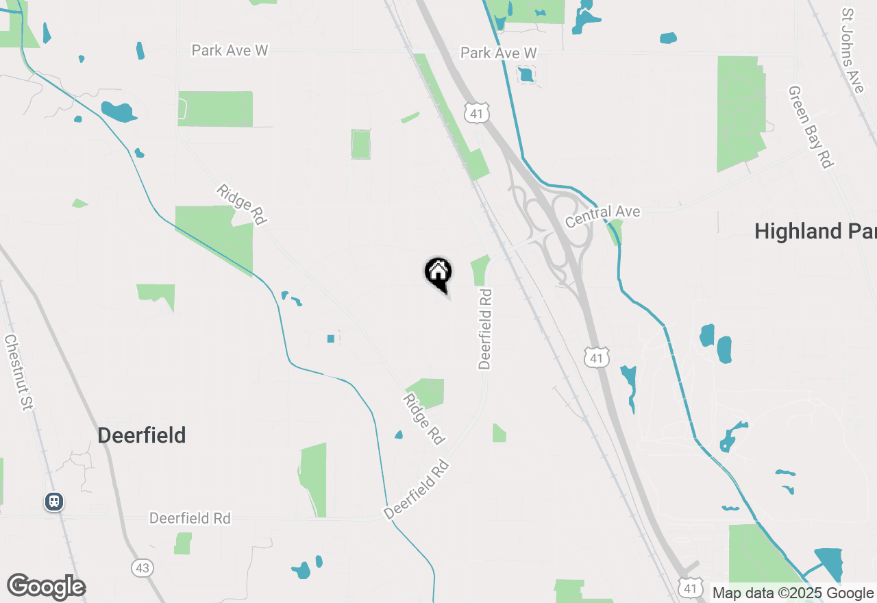 Map of 1361 Cavell Avenue, Highland Park, IL 60035