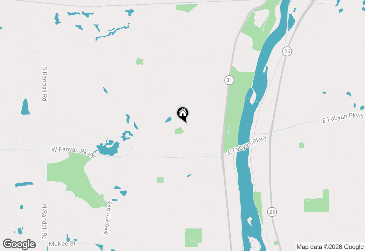 Map of 1905 Allen Drive, Geneva, IL 60134