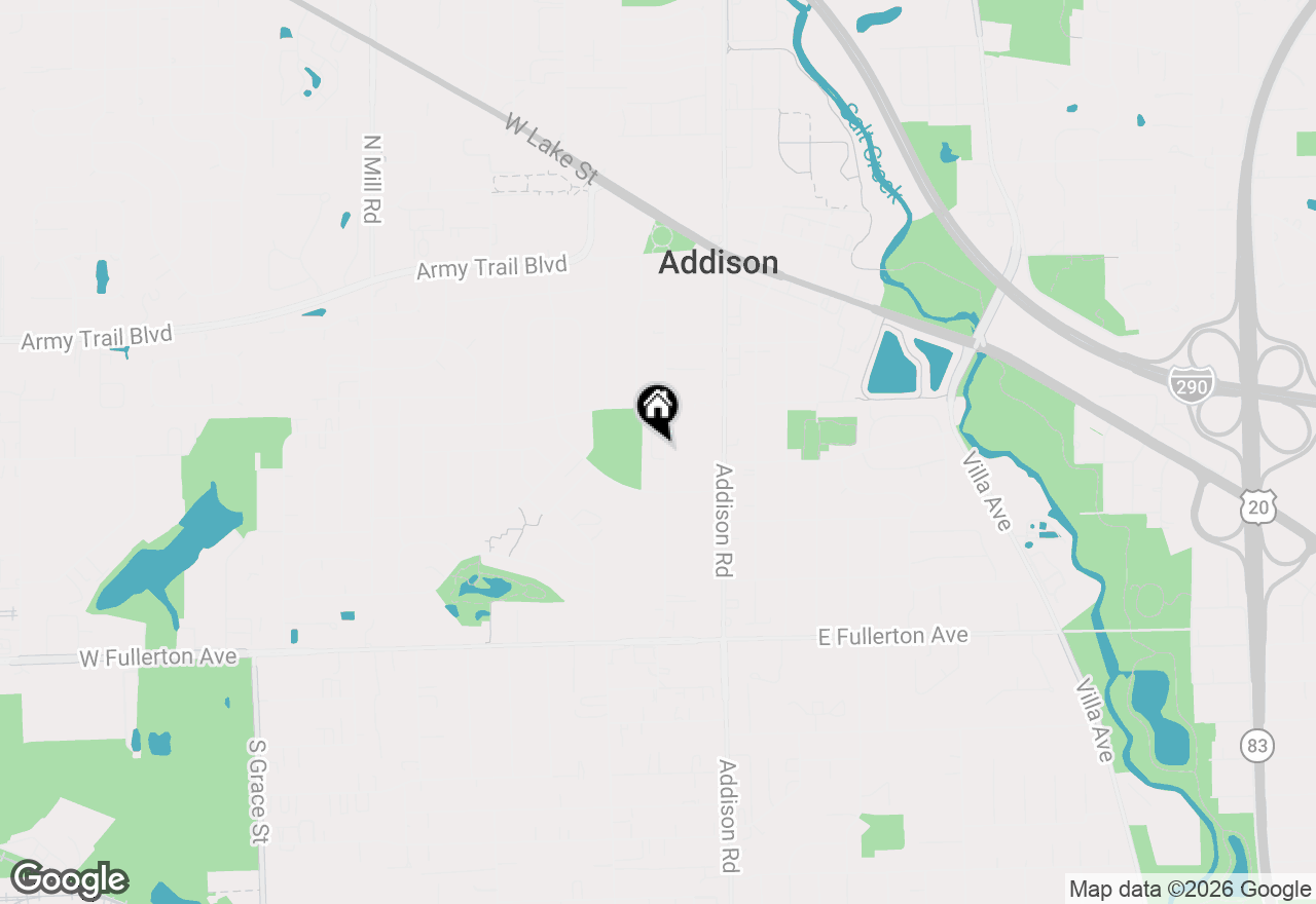 Map of 163 S Ruga Court, Addison, IL 60101