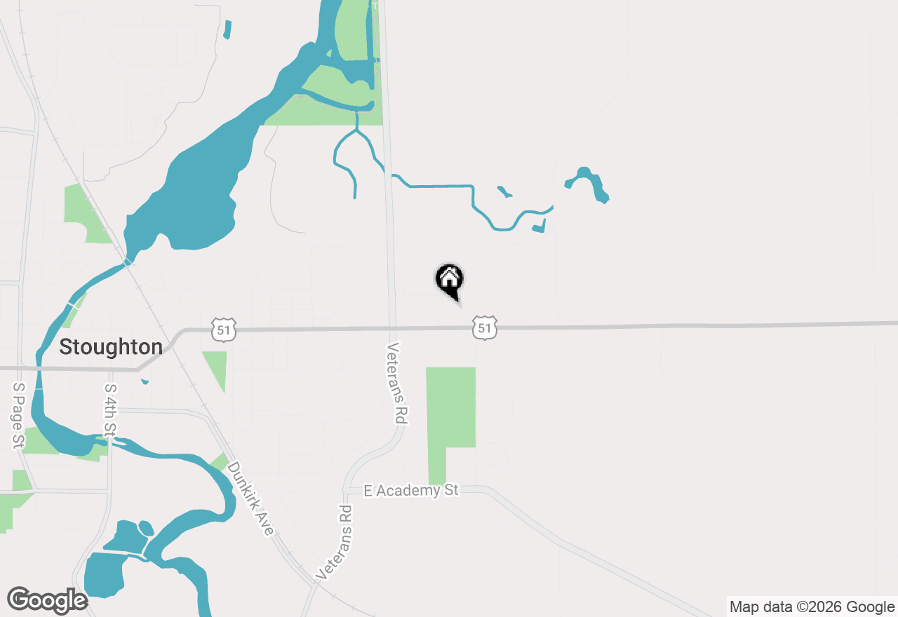 Map of 117 Ashberry Lane, Stoughton, WI 53589