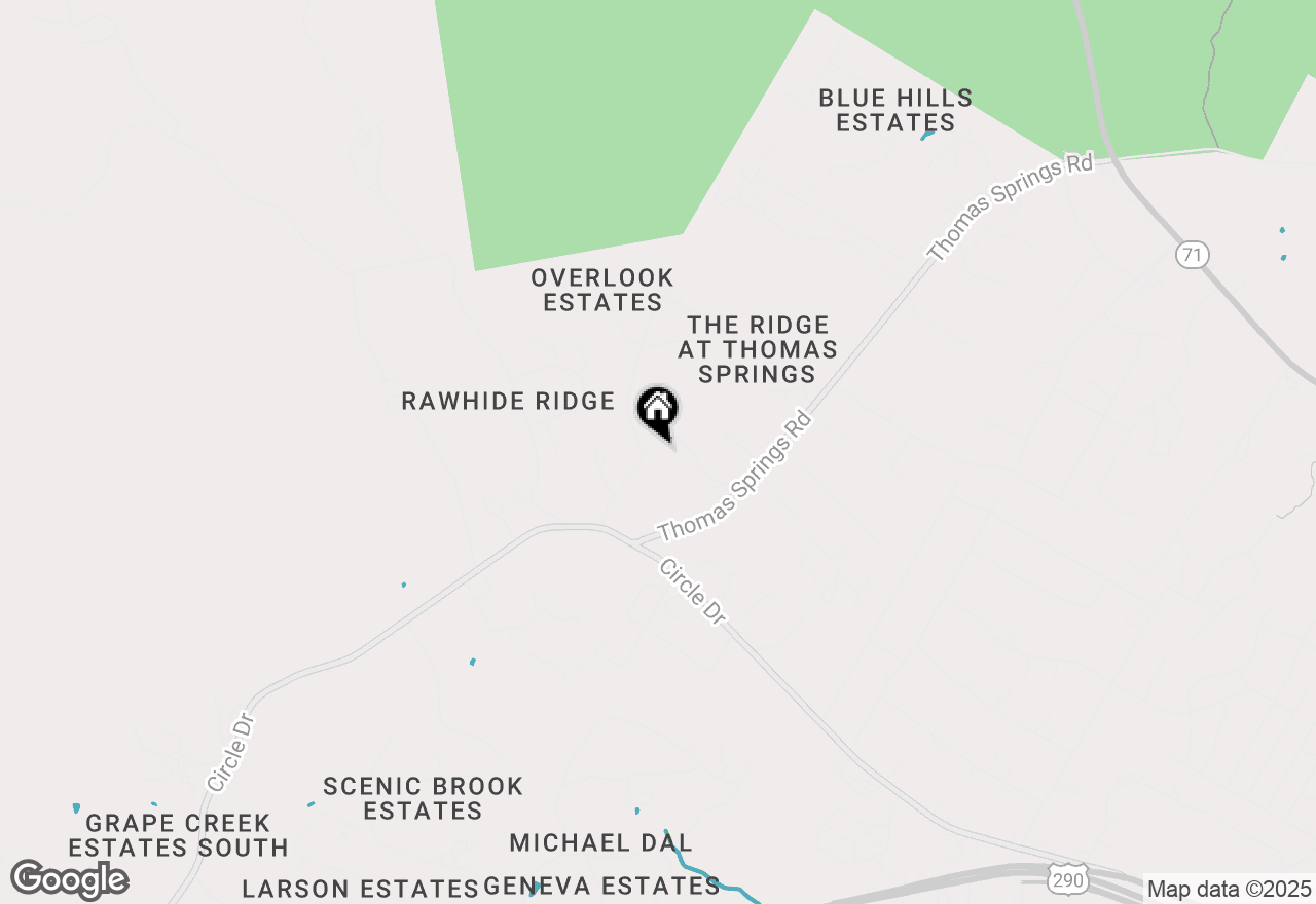 Map of 9901 Lenape Cv, Austin, TX 78736