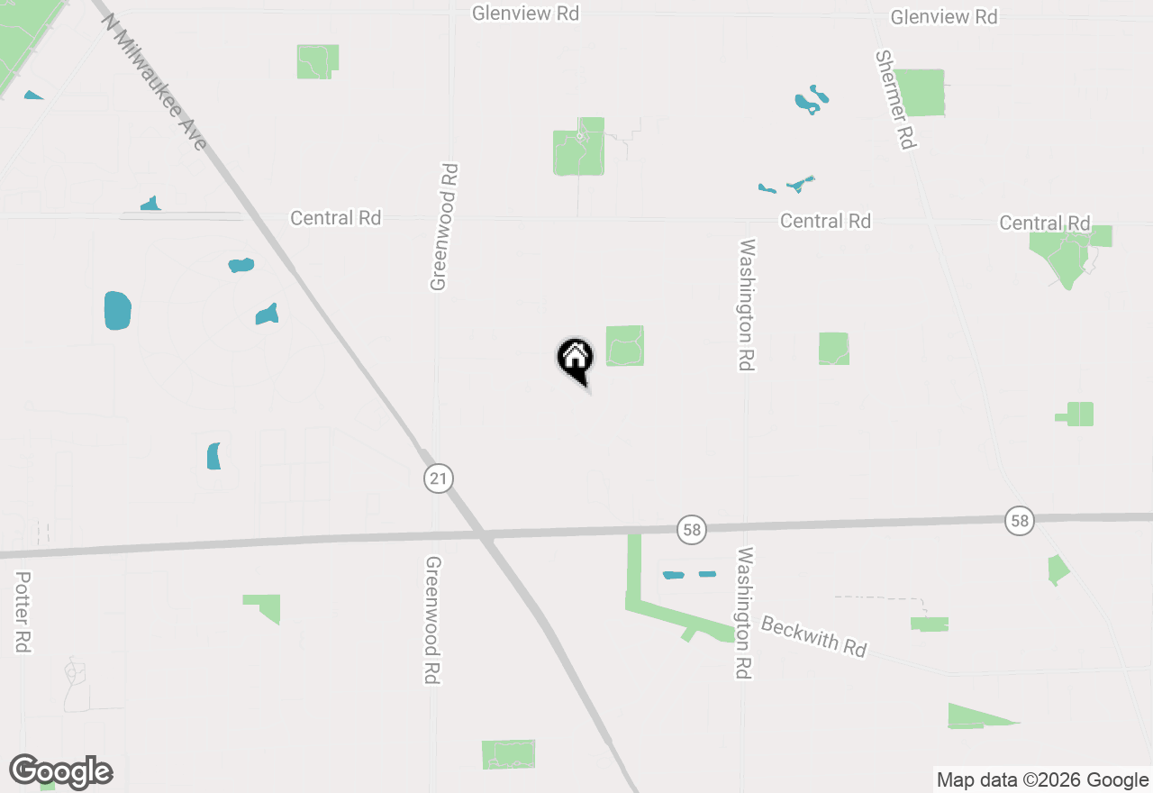 Map of 9837 N Glendale Lane, Niles, IL 60714