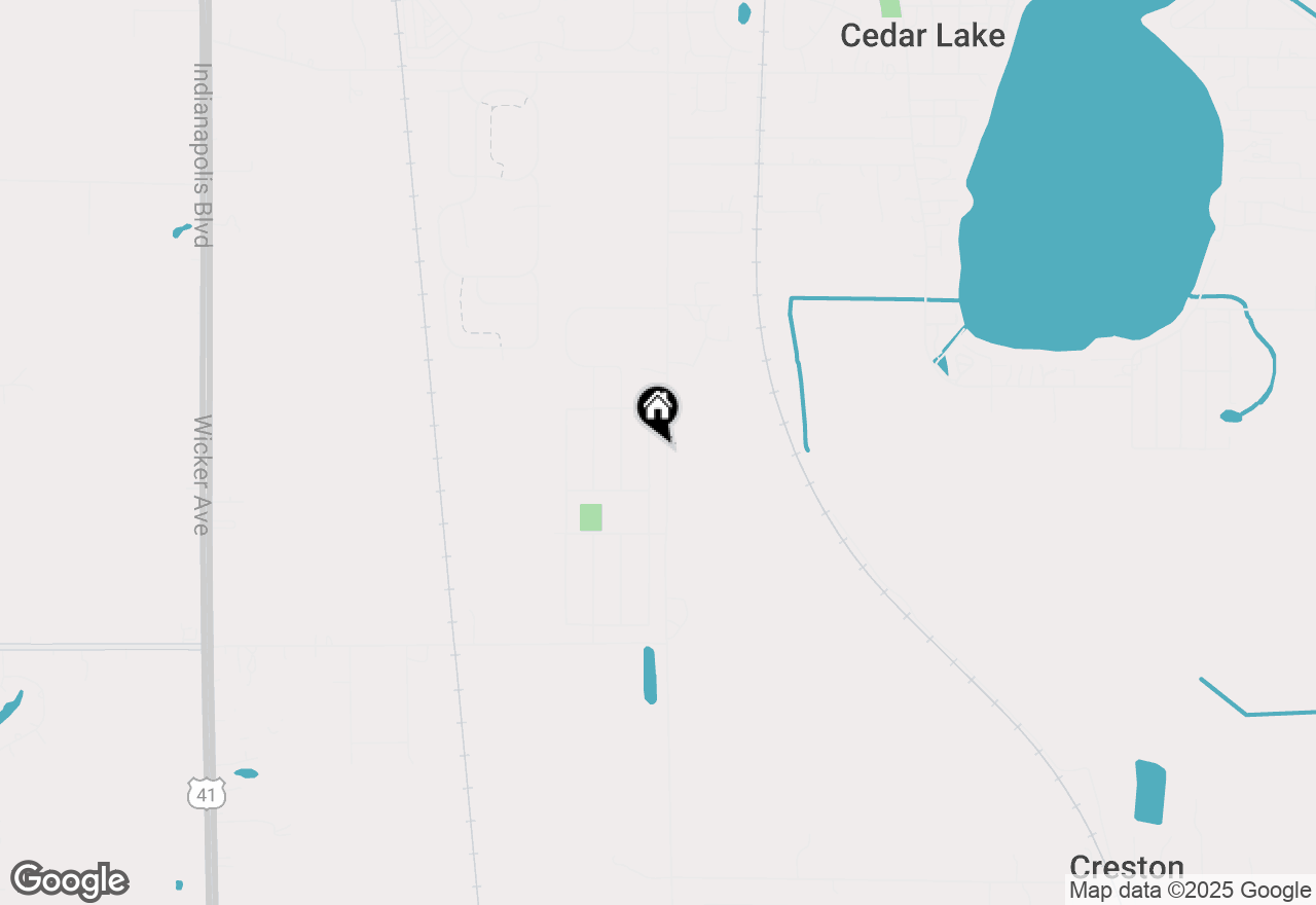 Map of 14745 Ivy Street, Cedar Lake, IN 46303