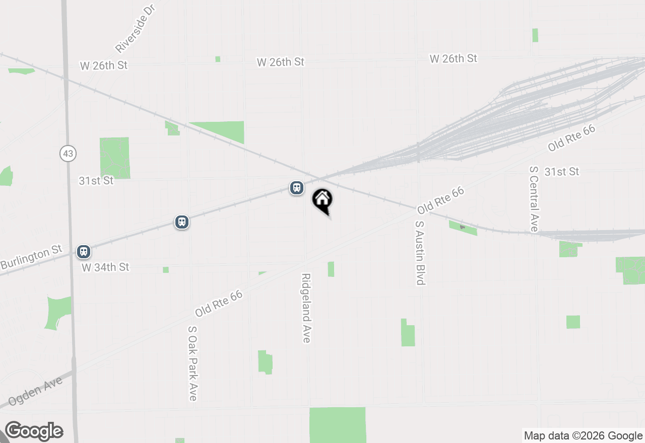 Map of 3227 Cuyler Avenue, Berwyn, IL 60402