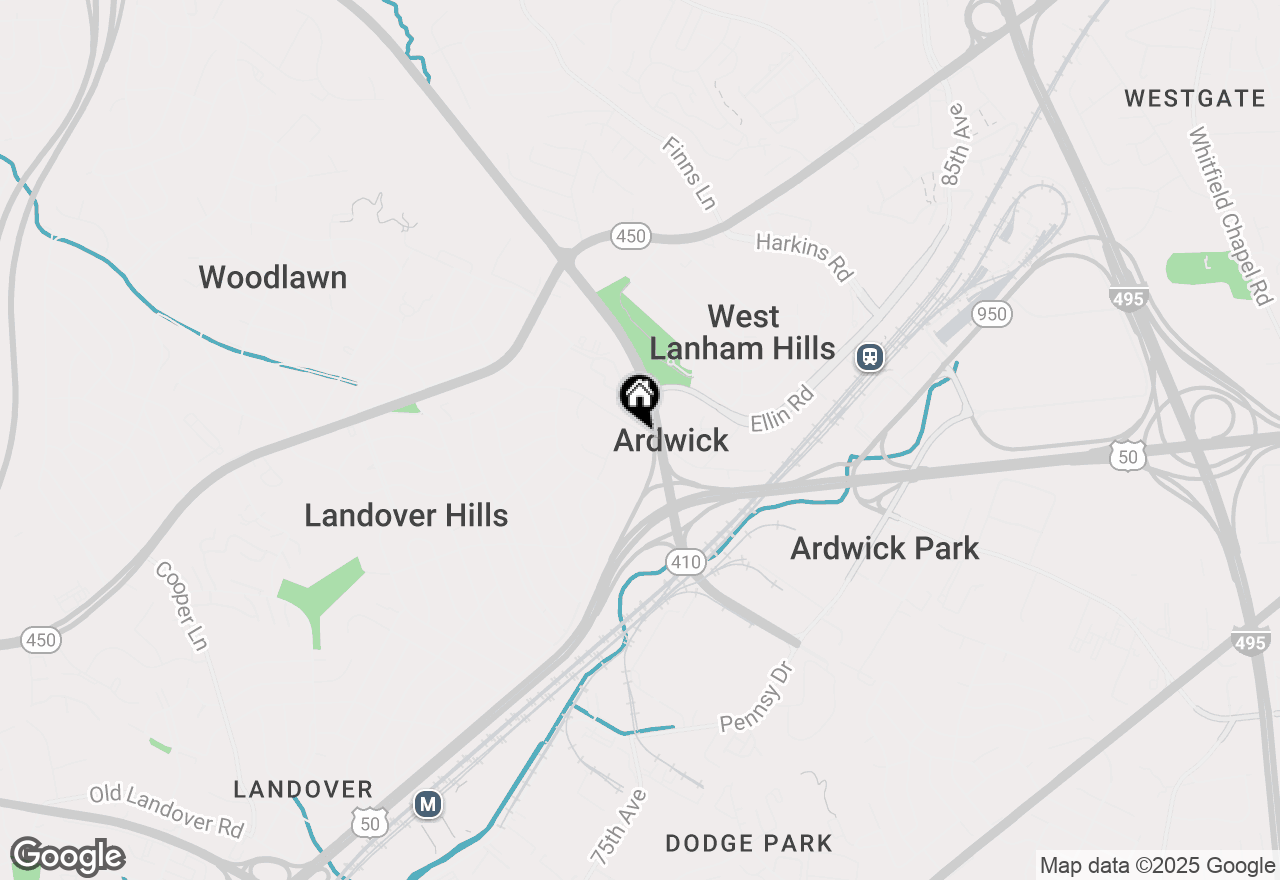 Map of 7547 Ardwick Ardmore Road, Hyattsville, MD 20784