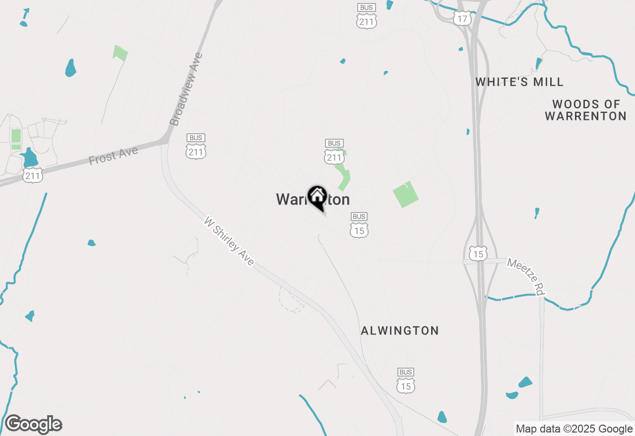 Map of 53 E Lee Street, Warrenton, VA 20186