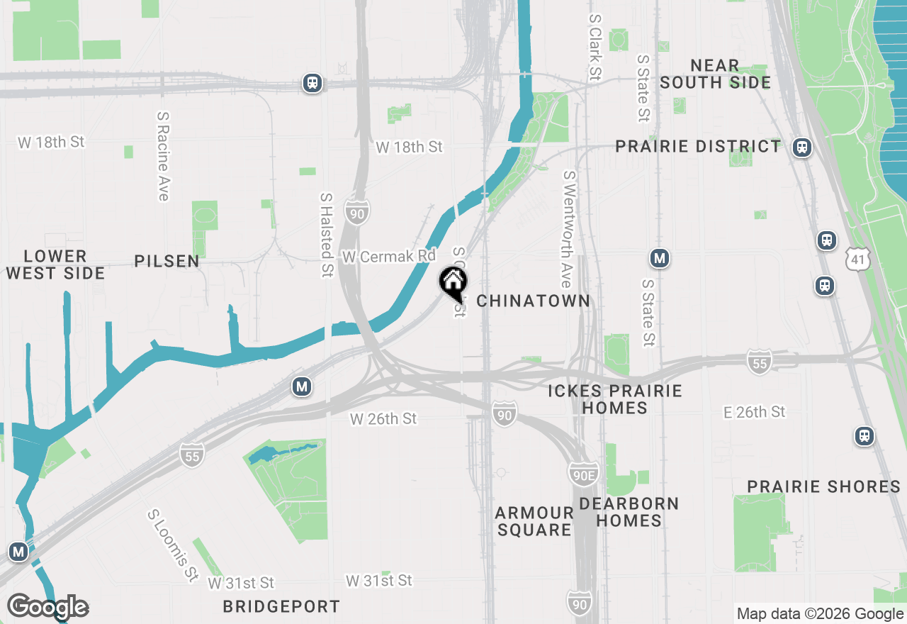 Map of 2322 S Canal Street #411, Chicago, IL 60616