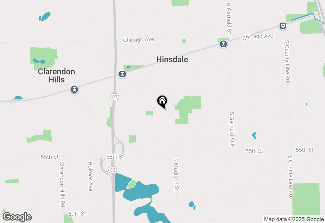 Map of 544 W 7th Street, Hinsdale, IL 60521