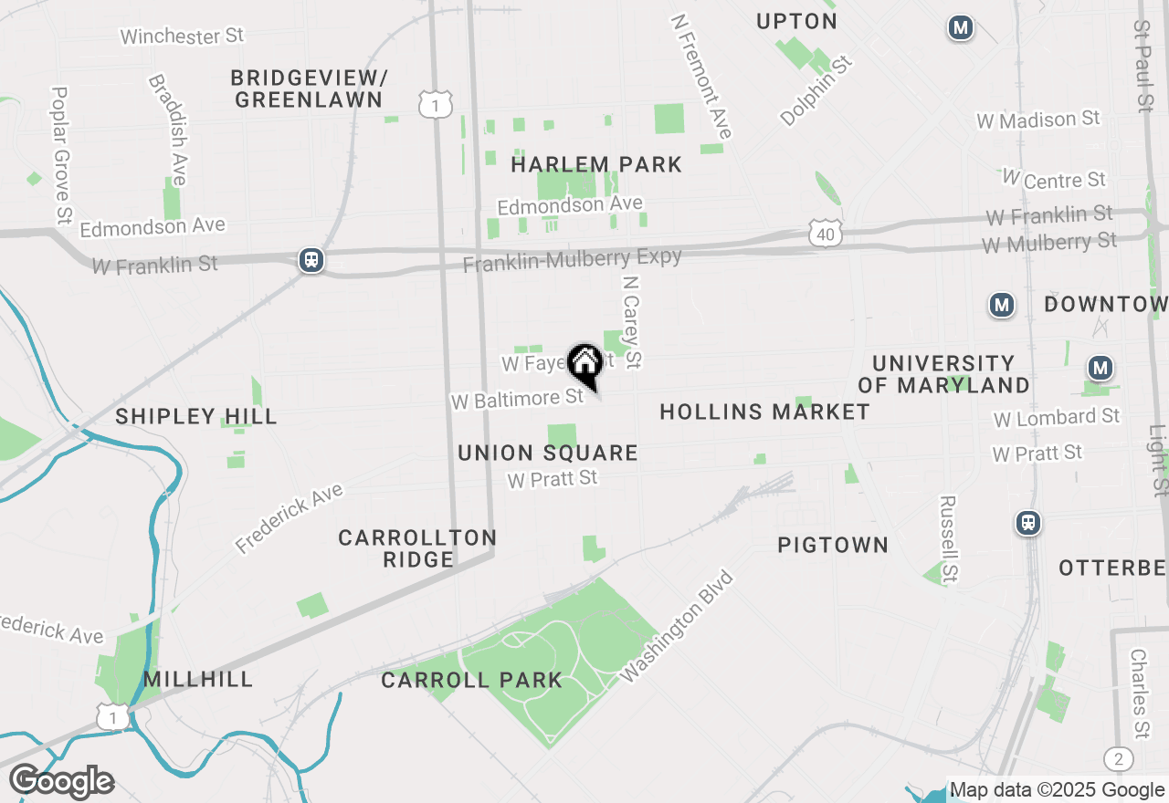 Map of 1427 W Baltimore Street, Baltimore, MD 21223