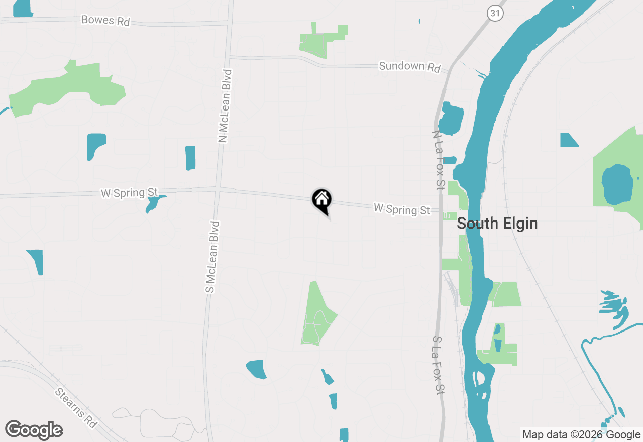 Map of 45 Concord Avenue, South Elgin, IL 60177
